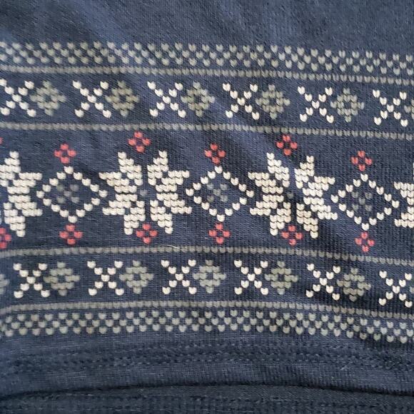Lucky Brand XL Nordic Snowflake Long Sleeve Shirt Blue - Picture 4 of 4